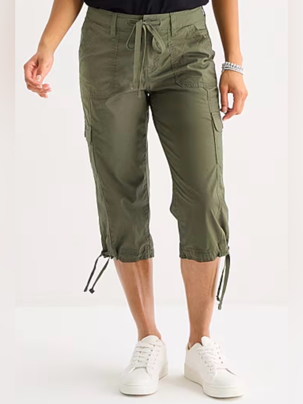 St. John's Bay Drawstring Cargo Capris
